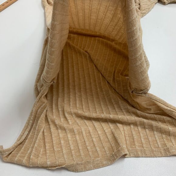 Deletta Sweater Dress Womens S Small Ribbed Deep V Neck High Low Split Hem - Picture 10 of 14